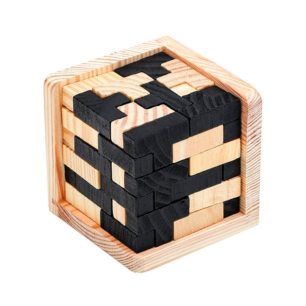 Puzzles logiques de casse-tête en bois pour les enfants adultes, jeux de  puzzle imbriqués pour le test de QI, jouets de puzzle à déverrouillage  chinois