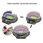 Anfield de Liverpool en stade de foot en puzzle 3D montage