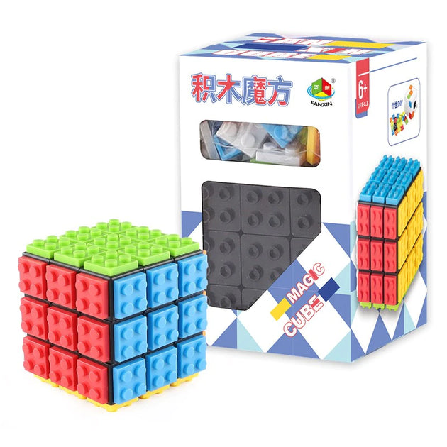 Rubik Cube 3x3 en Bloc de Construction – Planète Casse-Tête