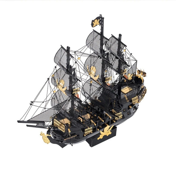 Le black pearl en puzzle 3D en métal coté