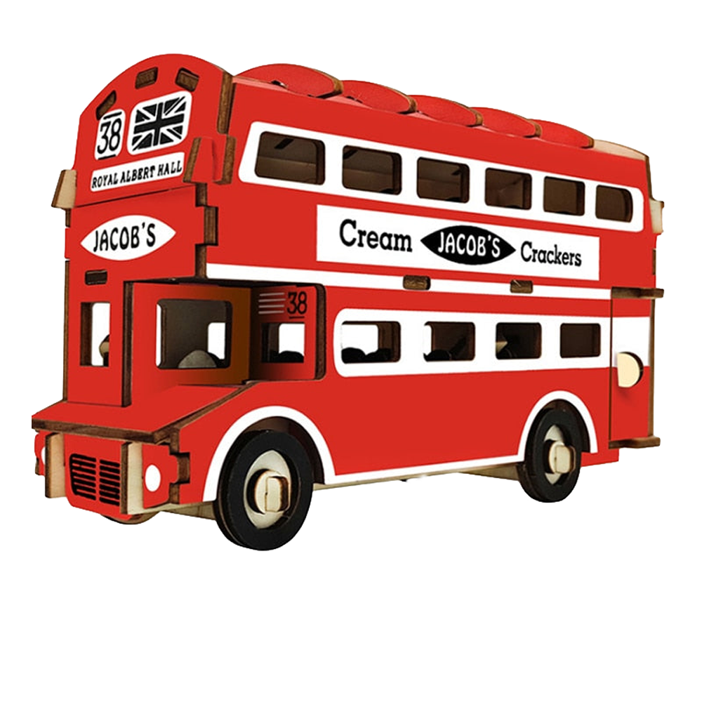 Bus de Londres en Puzzle 3D en Bois Enfant – Planète Casse-Tête