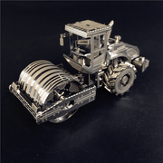 *Camion Rouleau Compresseur - en Puzzle 3D en Métal Planète Casse-Tête