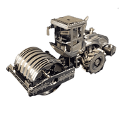 *Camion Rouleau Compresseur - en Puzzle 3D en Métal Planète Casse-Tête