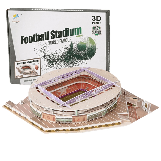 Stade de foot d'Arsenal : l'Emirates Stadium en puzzle 3d