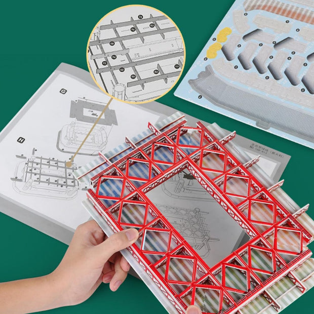 Construis le Parc des Princes en Puzzle 3D - Édition Officielle de l'É –  Puzzle 3D en bois