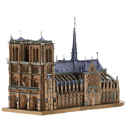 Notre Dame de Paris monté en puzzle 3d métal