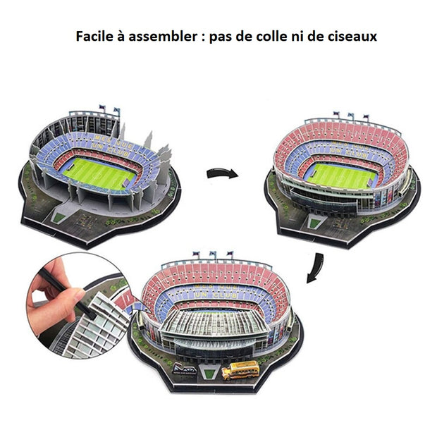  Stade de Foot San Siro du Milan AC en Puzzle 3D montage exemple