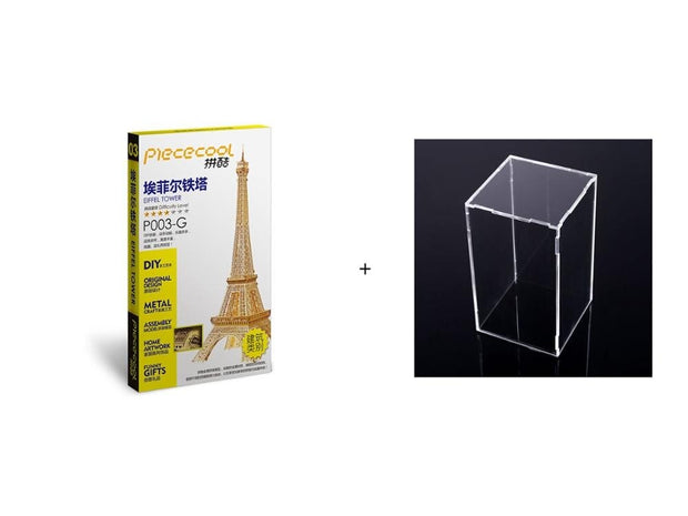 Tour Eiffel en Kit - Puzzle 3D or et boite