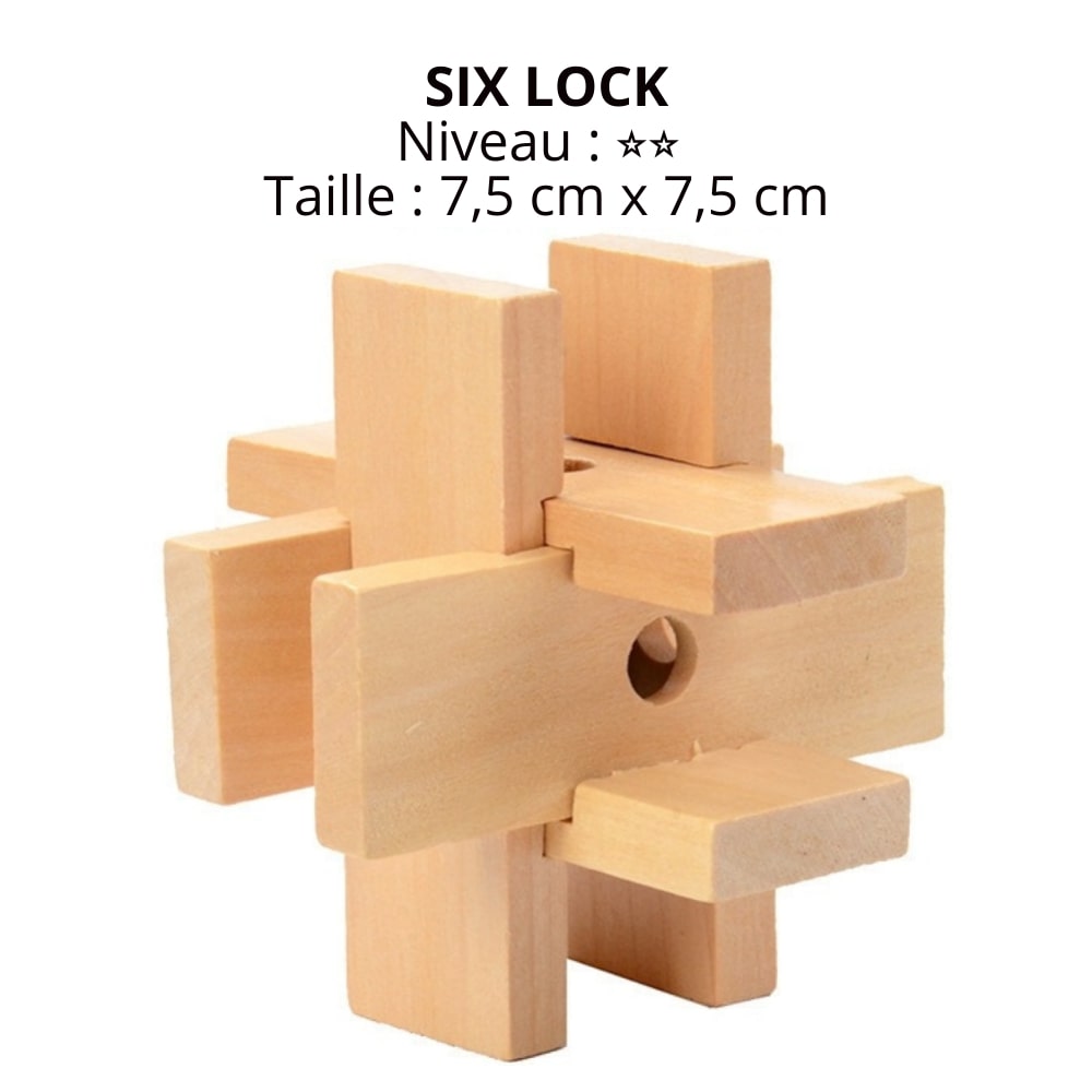 Mini Lumberjack: Casse-Tête 3D Fait à la Main; Casse-Tete en Bois