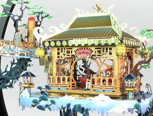 Temple Zen en Puzzle 3D en Métal Zoom