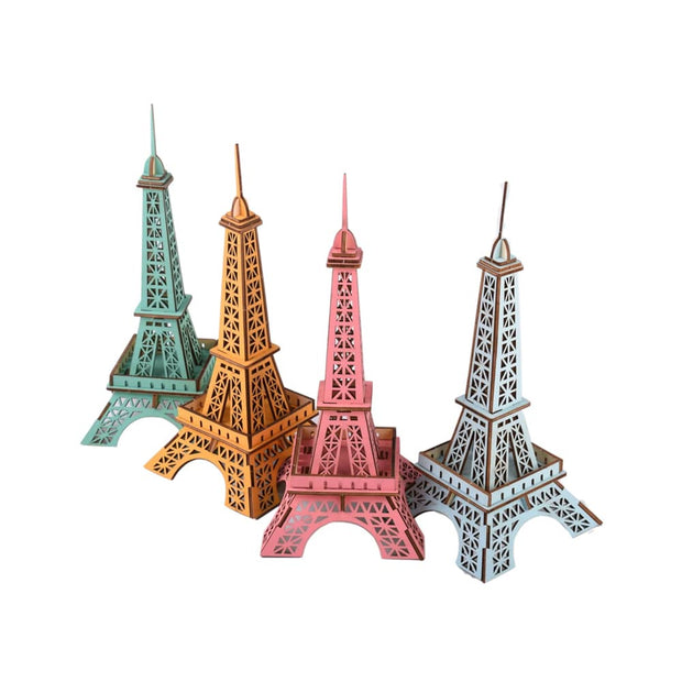 *La Tour Eiffel à 4 Couleurs en Puzzle 3D Planète Casse-Tête