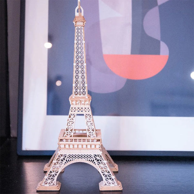Tour Eiffel de Paris en Bois - Puzzle 3D Monument Décoration