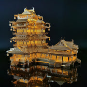 Tour YueJiang en Puzzle 3D en Métal avec lumière